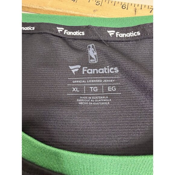 Fanatics Men XL Celtics Irving #11 Black Jersey EUC - Picture 6 of 6